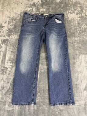 TK Axel Slim Boot Blue Denim Jeans W36 L30